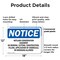 Signmission Wetland Conservation Easement No Mowing, 18 in W x Rectangle, Plastic OS-2PACK-NS-P-1218-L-19039 - alternate 2